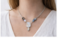 Earth &Ocean Mixed Stone Statement Necklace